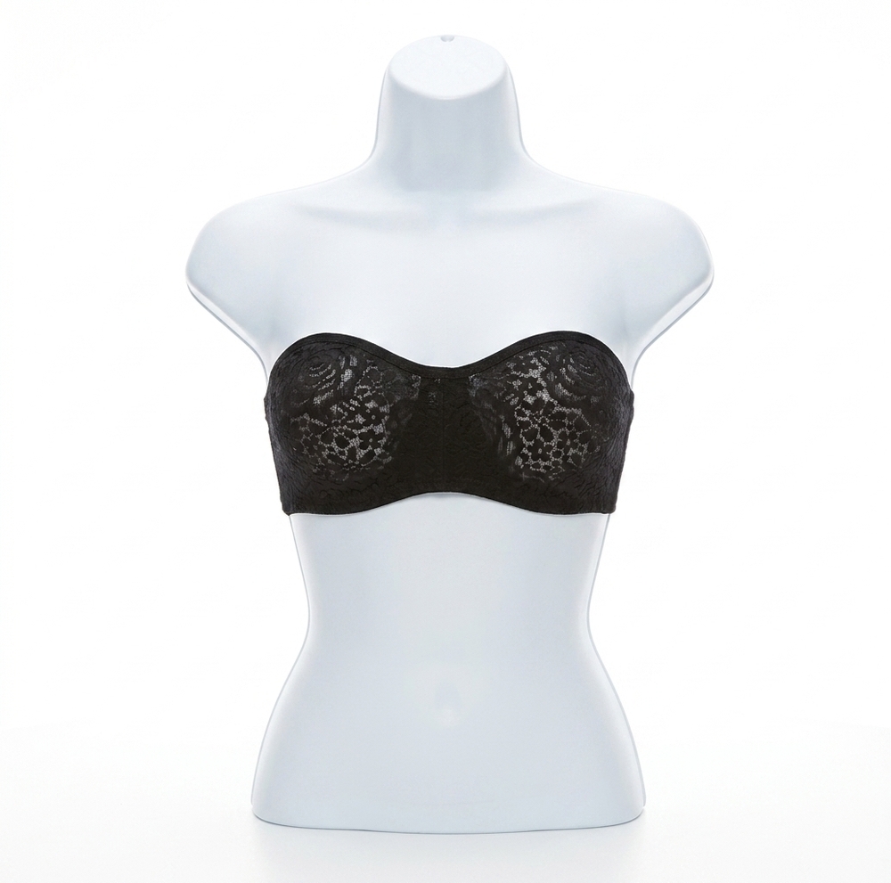 NEW WACOAL halo lace strapless bra in black